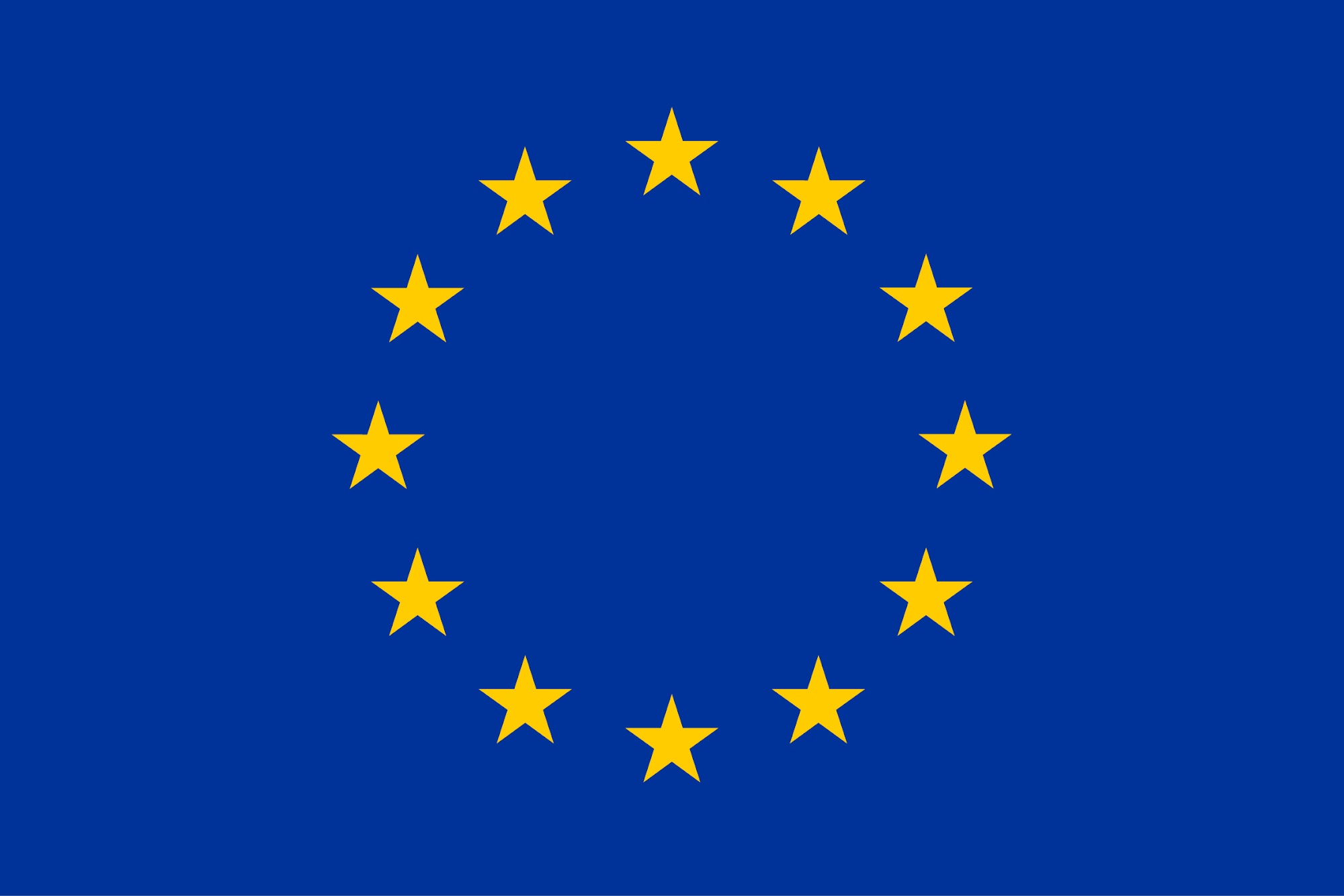 The flag of the EU, signaling that we only deliver in the EU